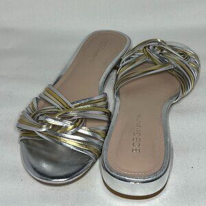 BDBG Dashaa Metallic Strappy Sandals